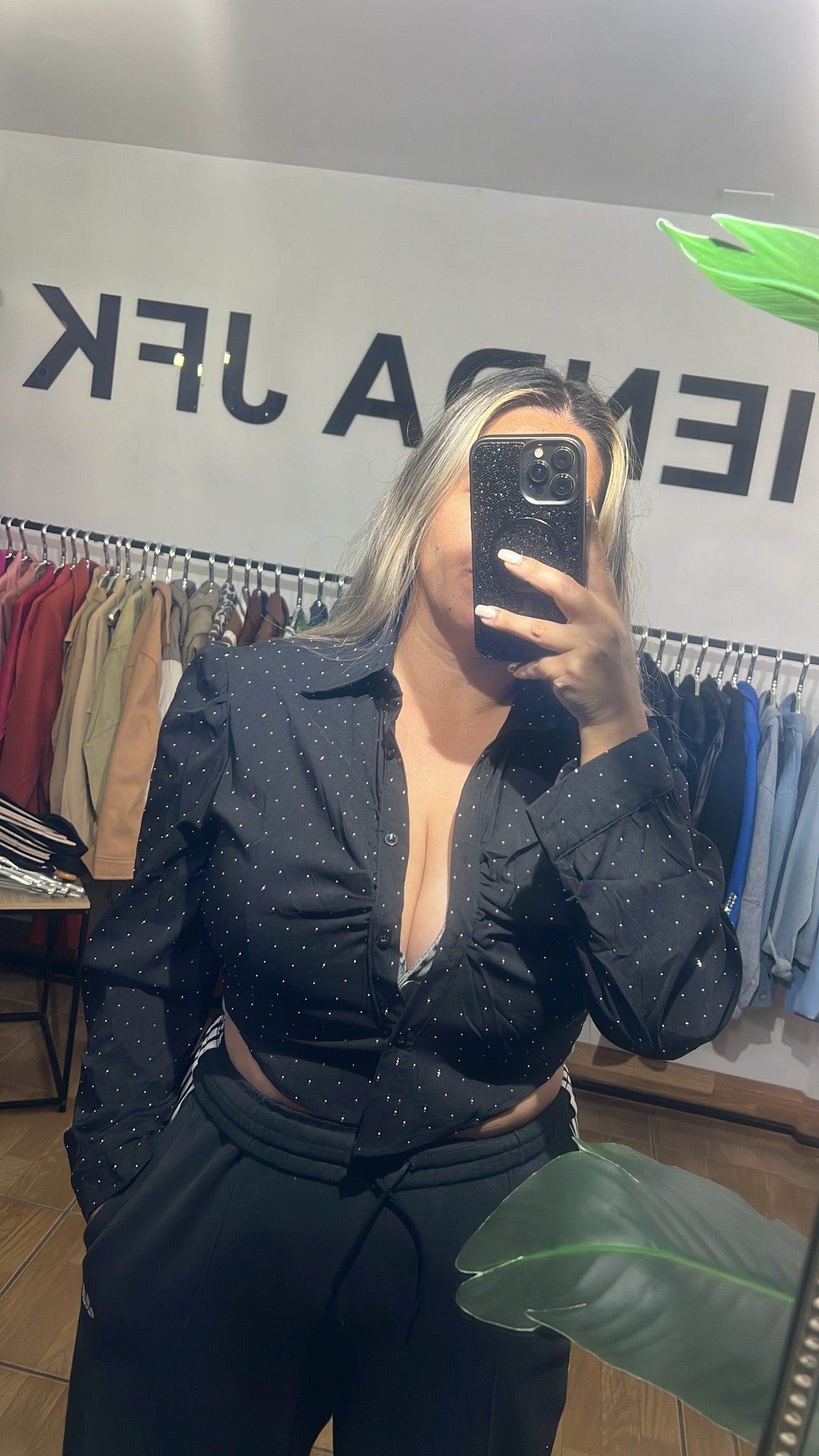 Camisa Brillo Elasticada