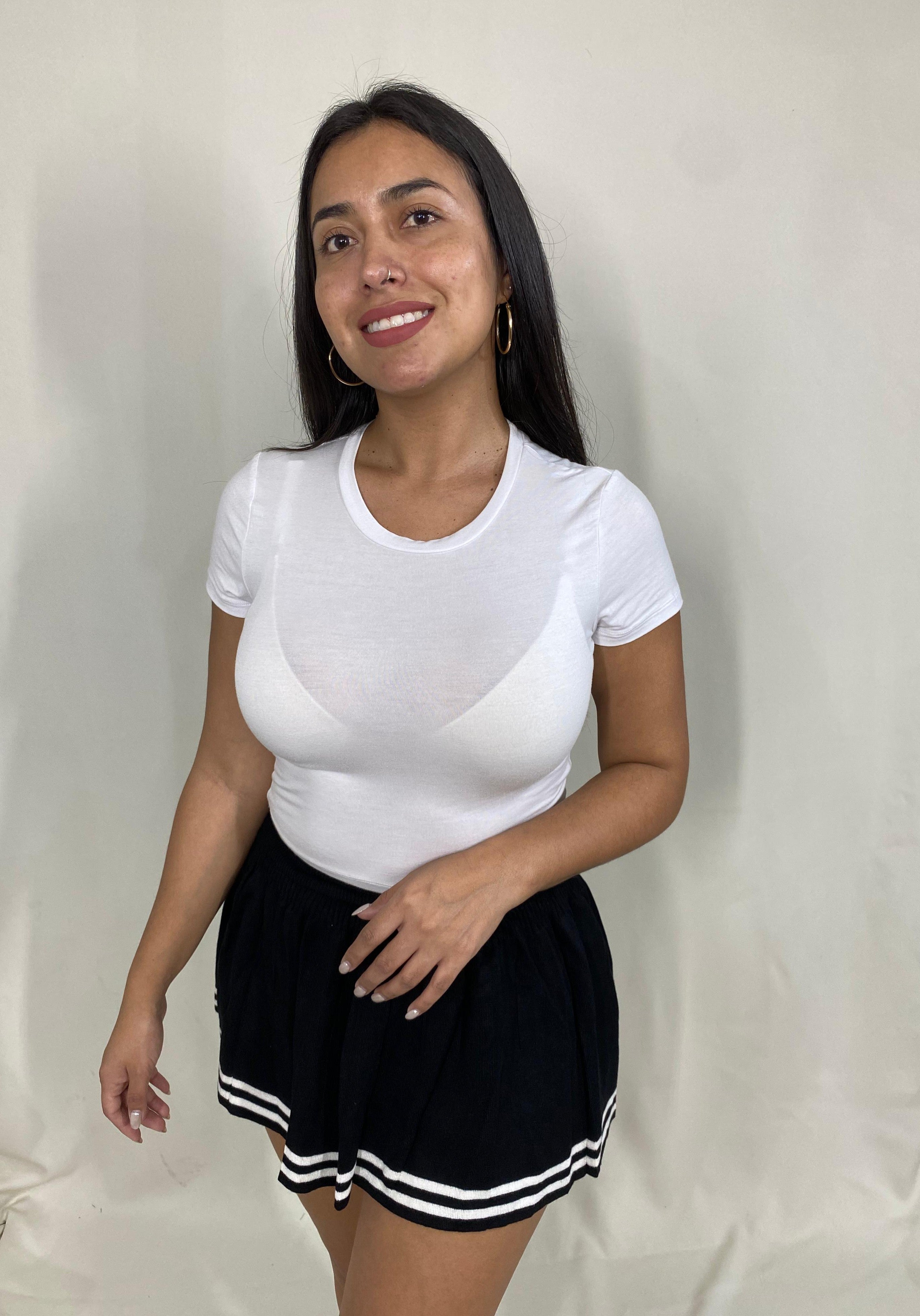 Falda Tableada con líneas