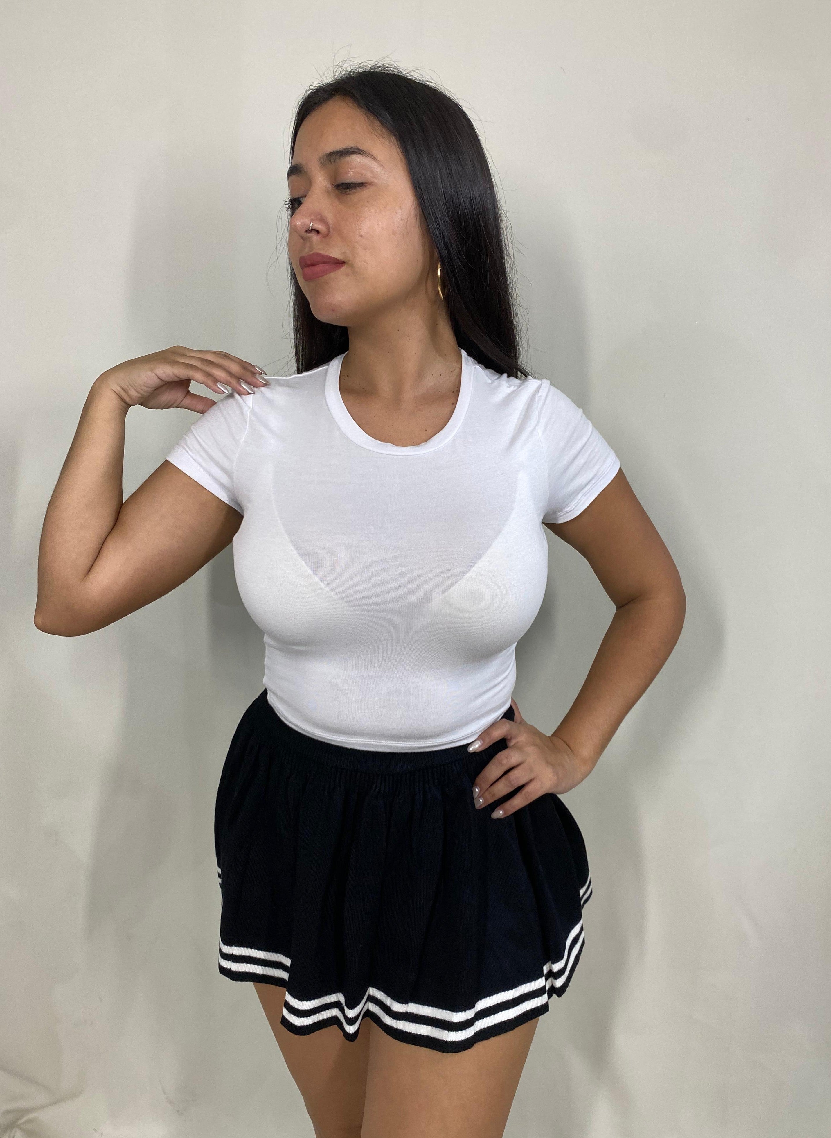 Falda Tableada con líneas