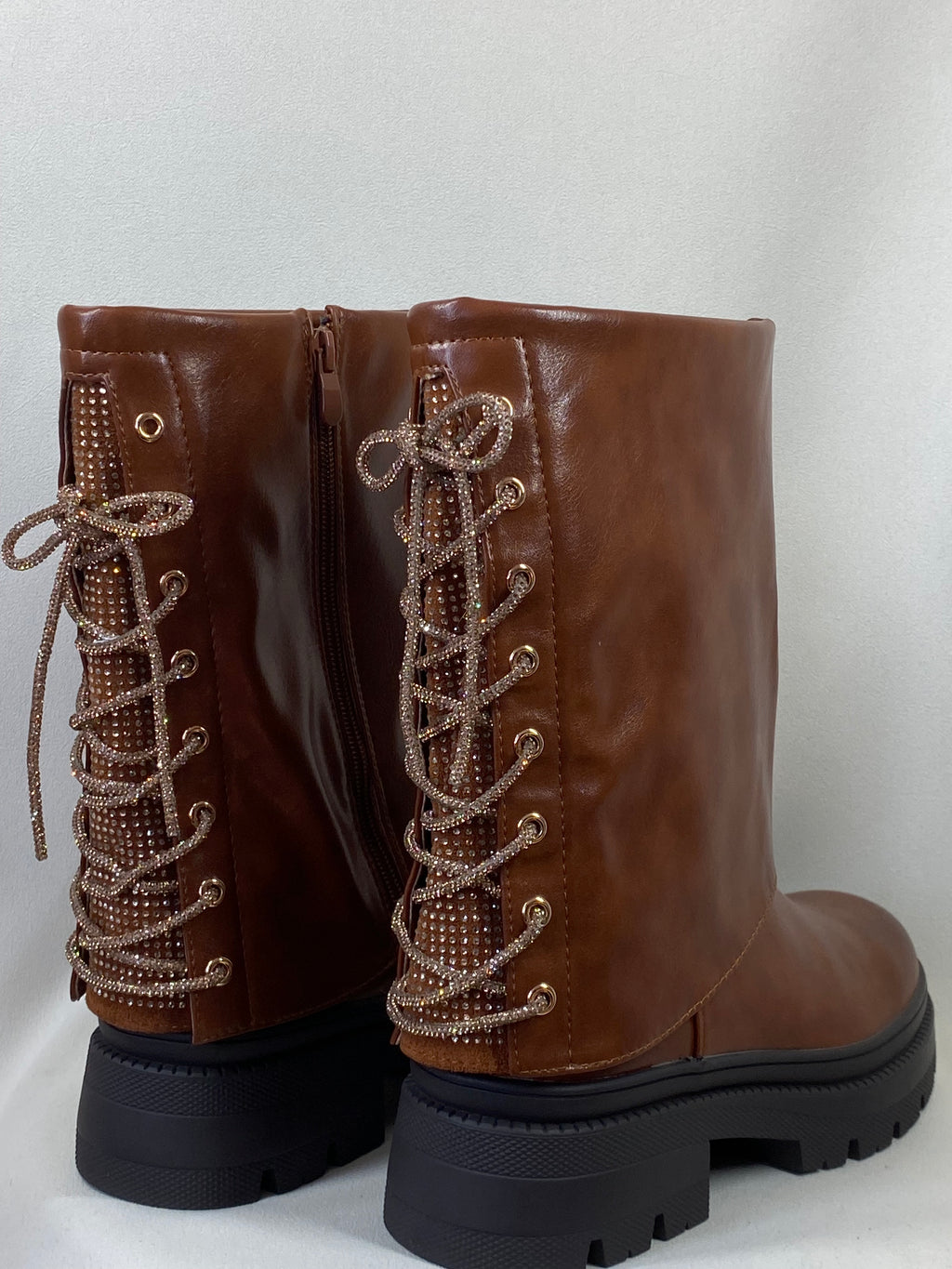 Botines Café Brillo ✨