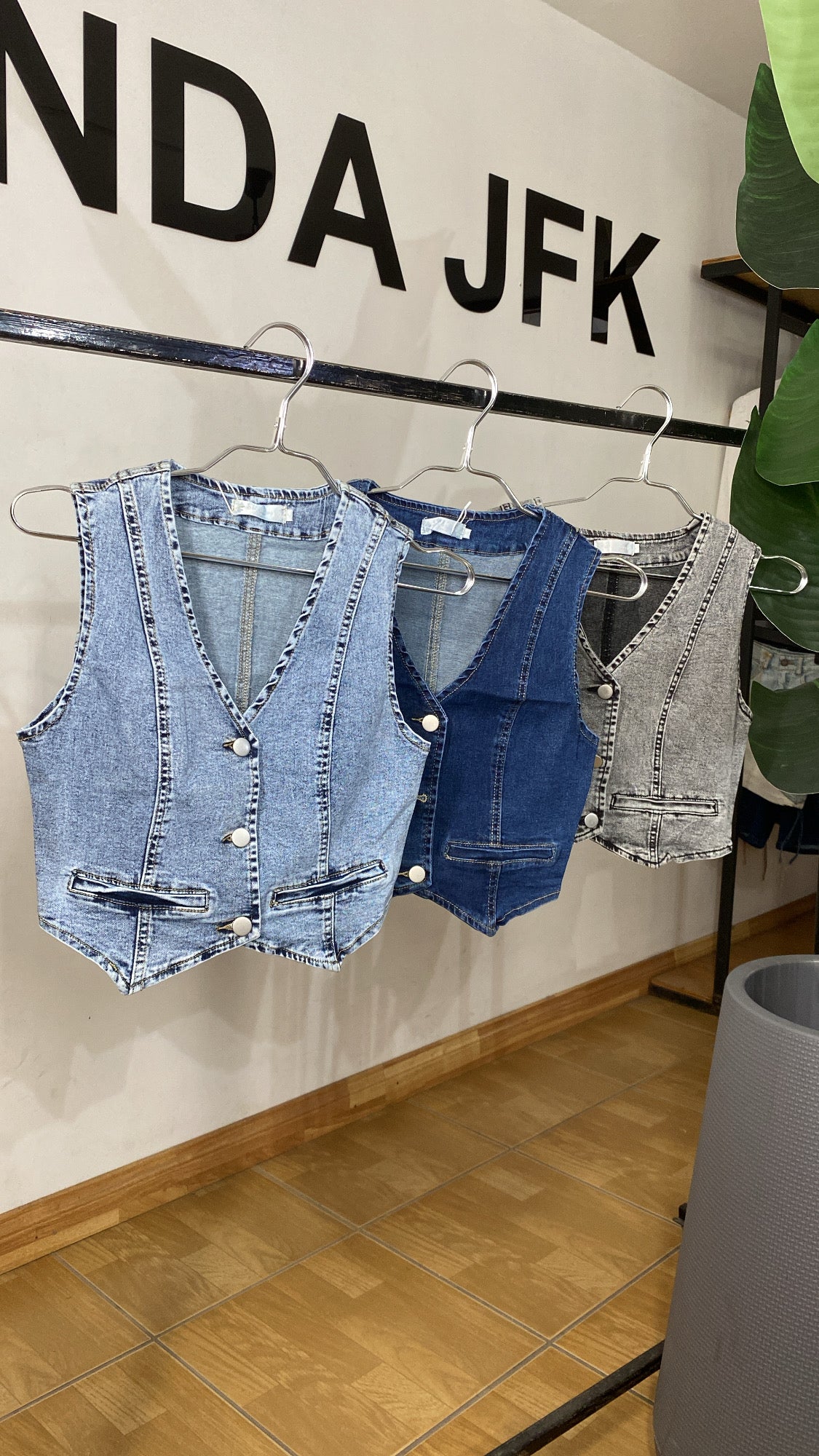 Gilet Jeans Elasticado