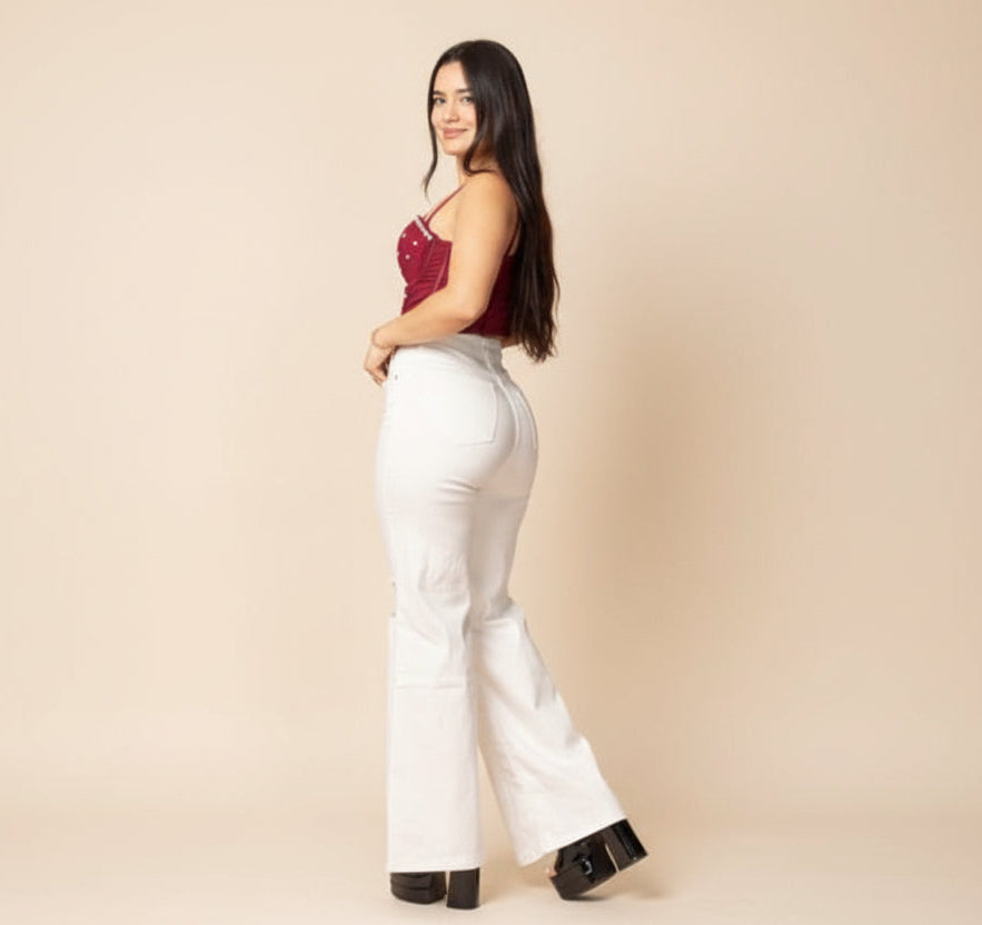 Jeans Blanco Destroy