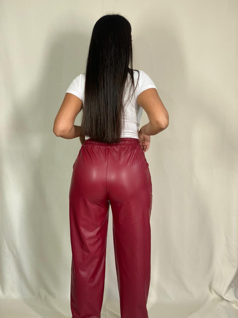 Pantalón Engomado Palazzo elastizado