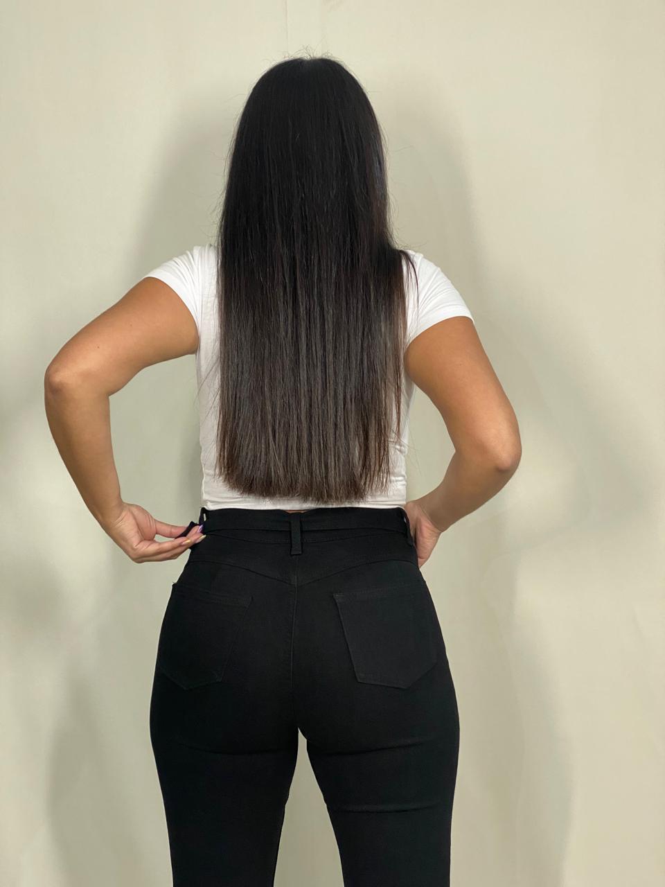 Jeanns Flare negro cinturón