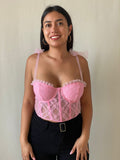 Crop Corset Encaje