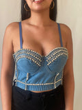 Crop Jeans Brillo