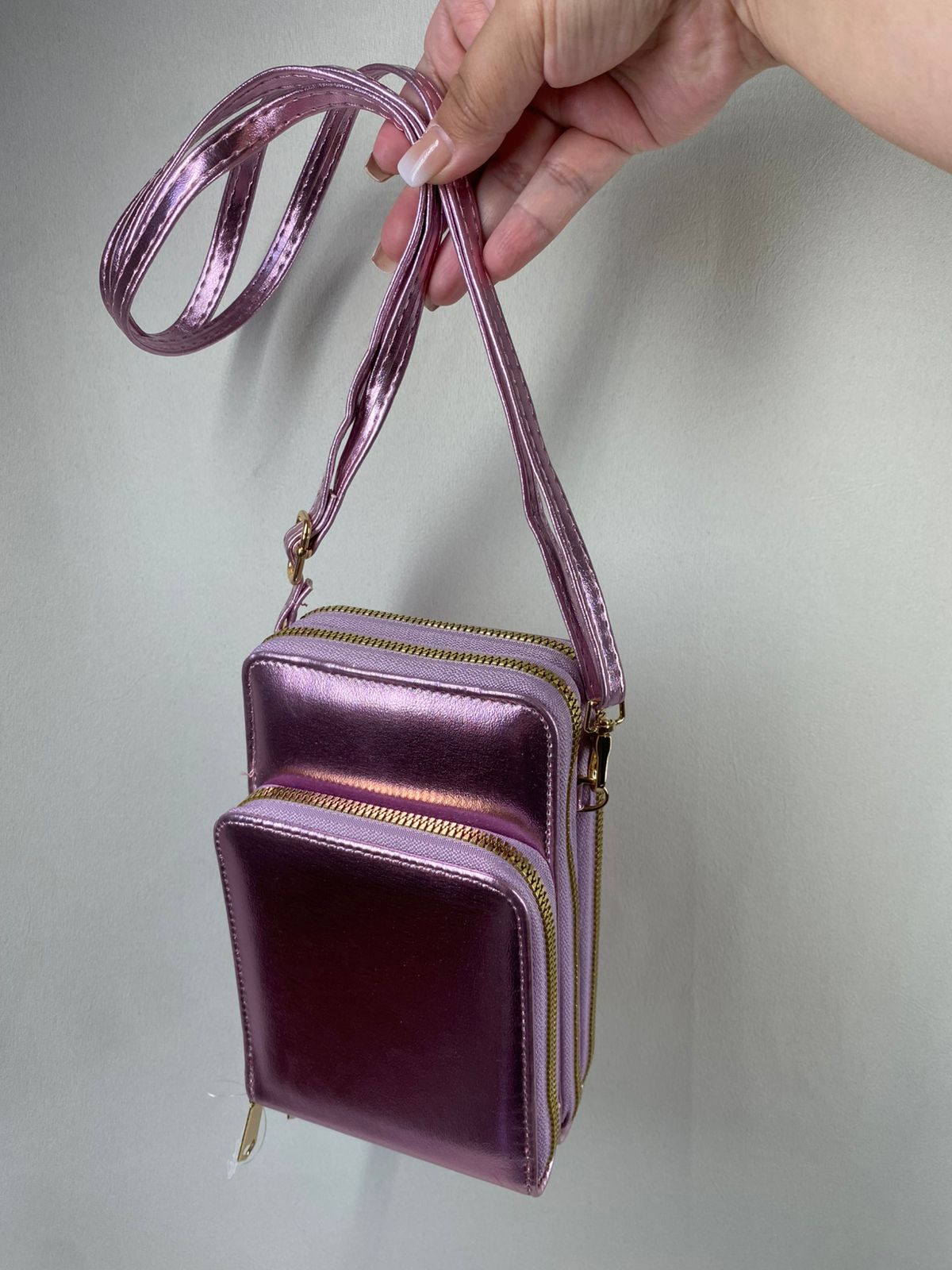 Carteras Metalizada Cruzada