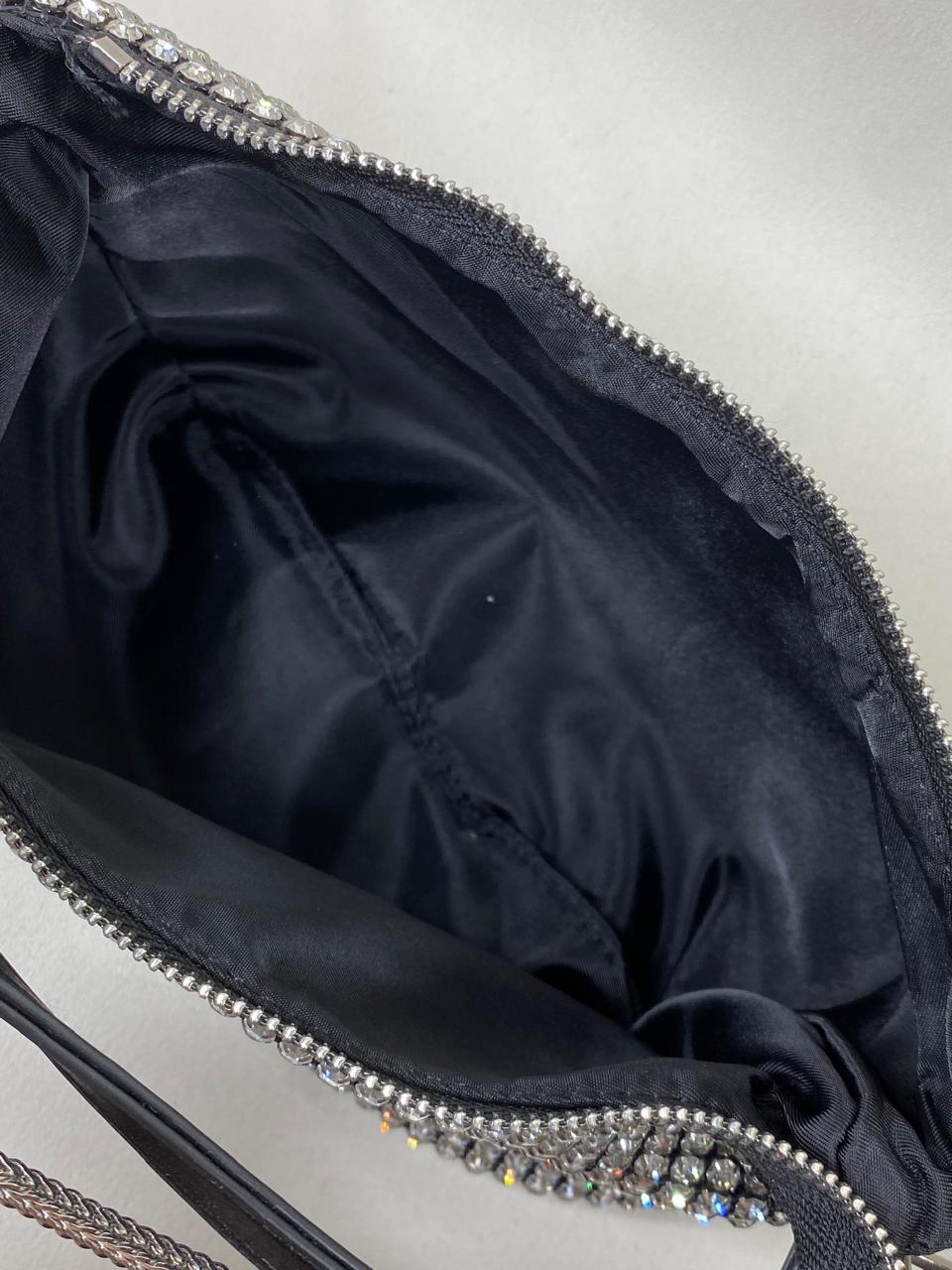 Cartera Negra Cristales