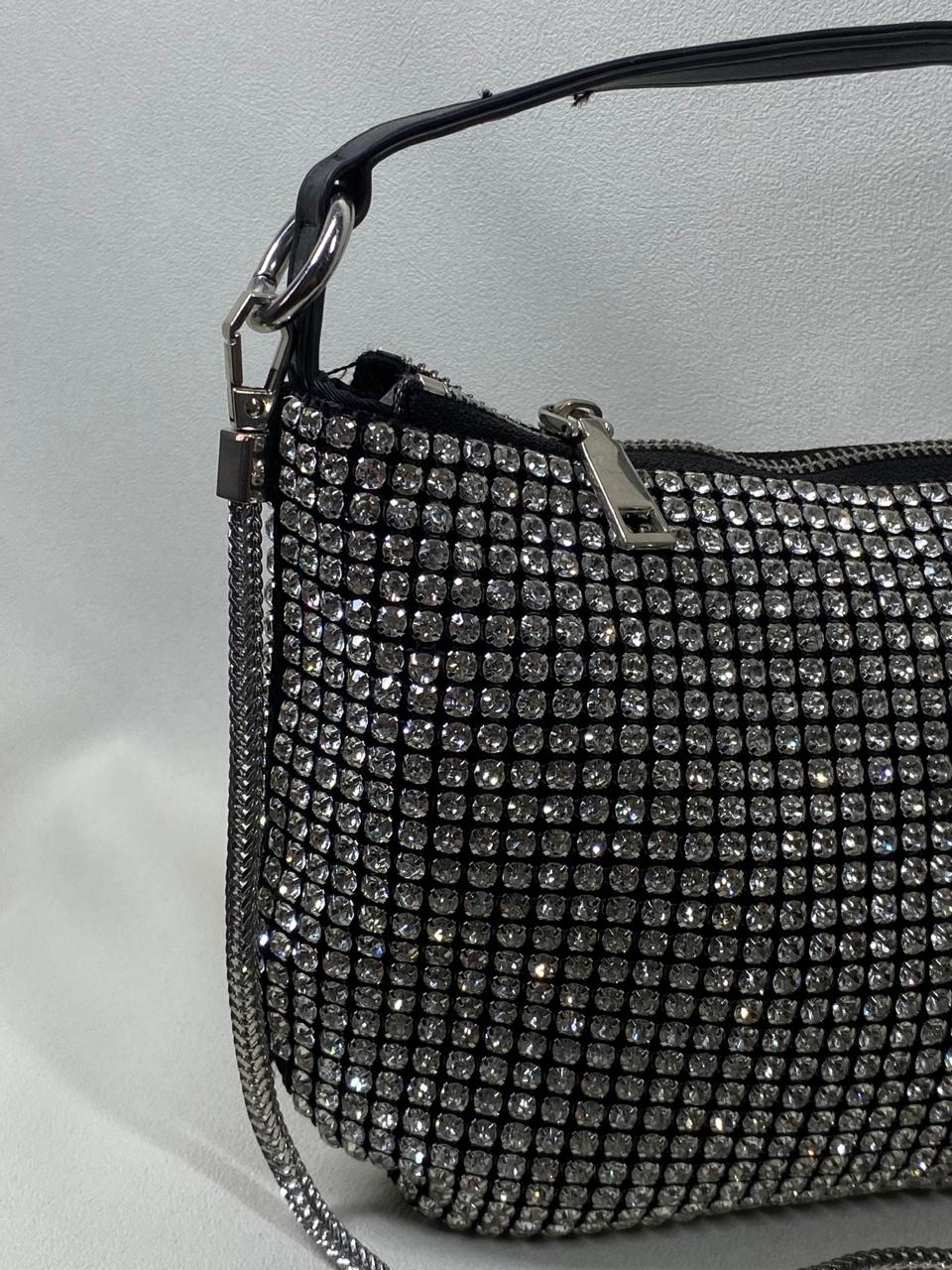 Cartera Negra Cristales