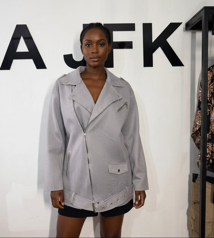 Chaqueta Oversize Gamuza