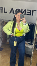 Chaqueta Bomber Verde Limon