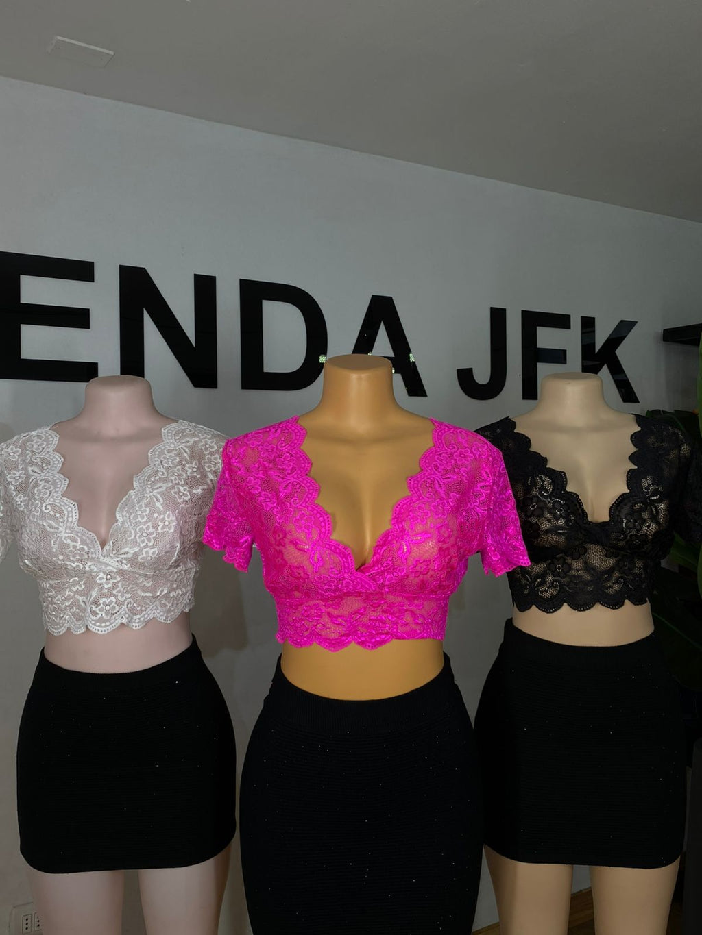 Crop Encaje
