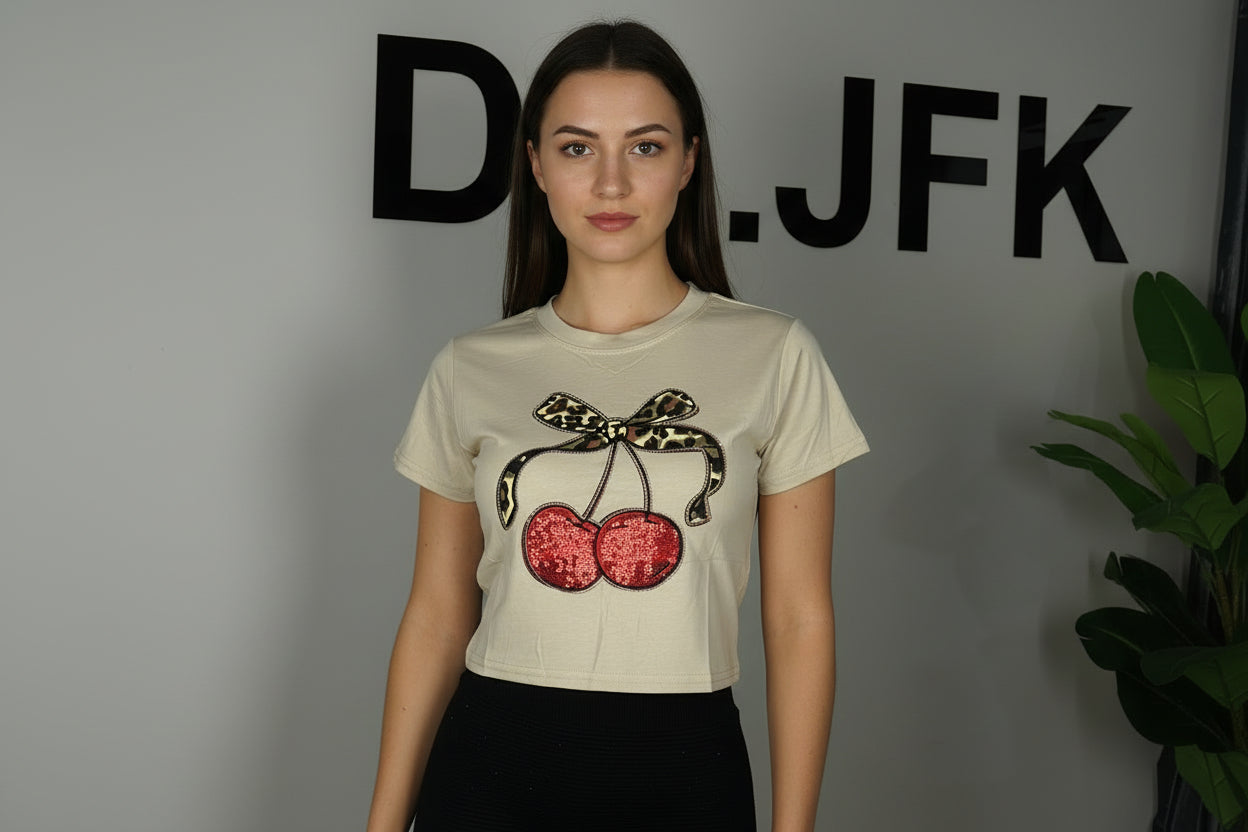 Polera Guinda Brillo