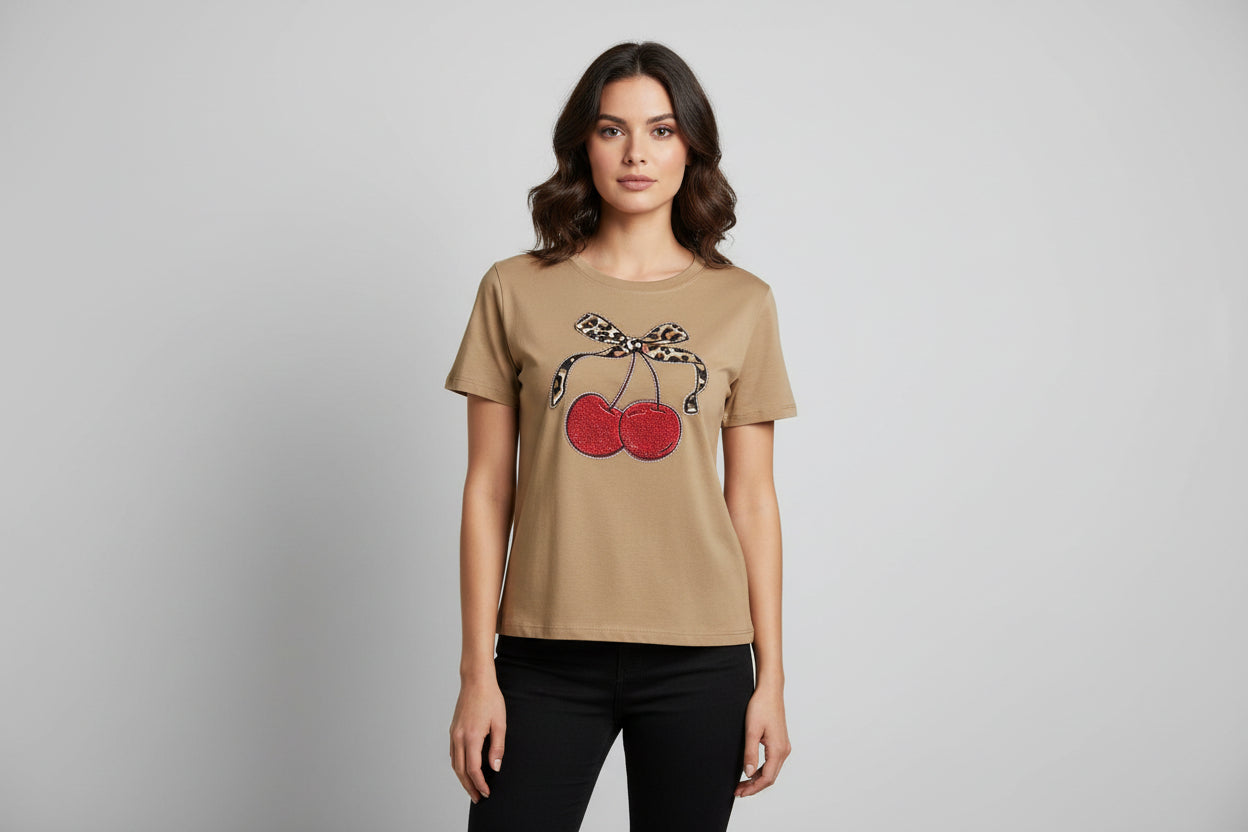 Polera Guinda Brillo