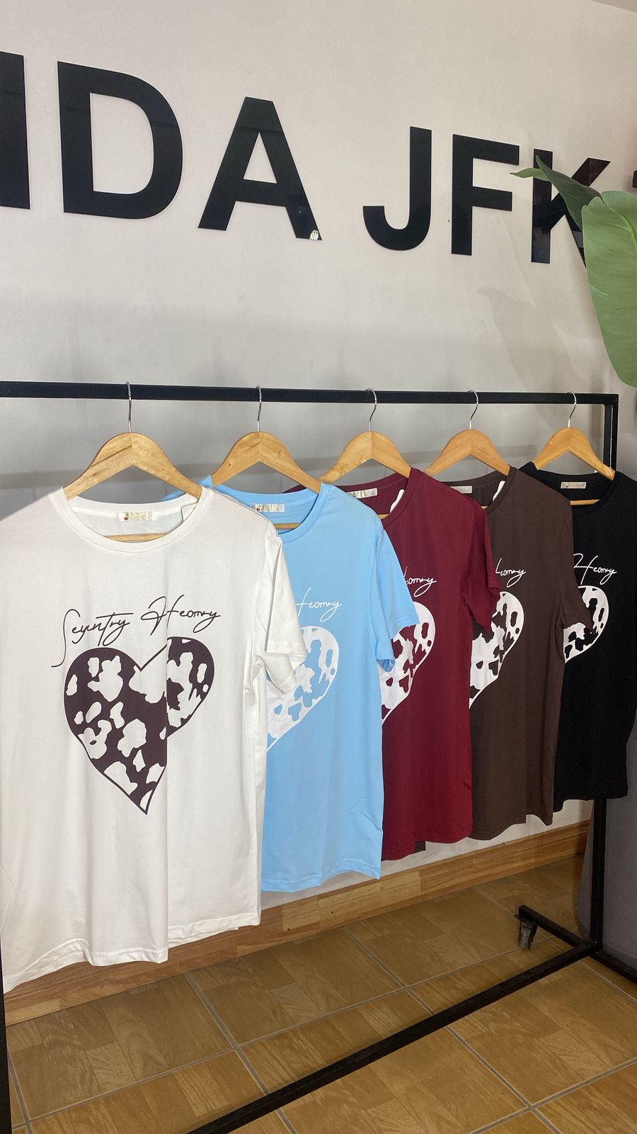 Polera corazón Vaca