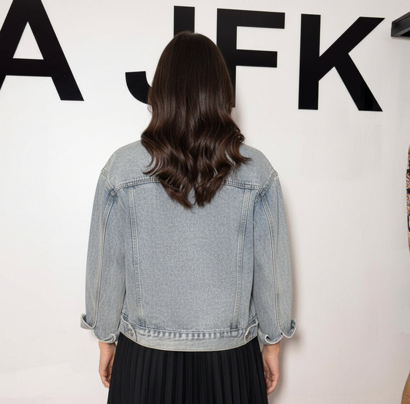 Chaqueta Semioversize Brillo