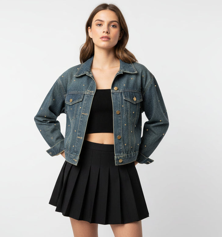 Chaqueta Semioversize Brillo