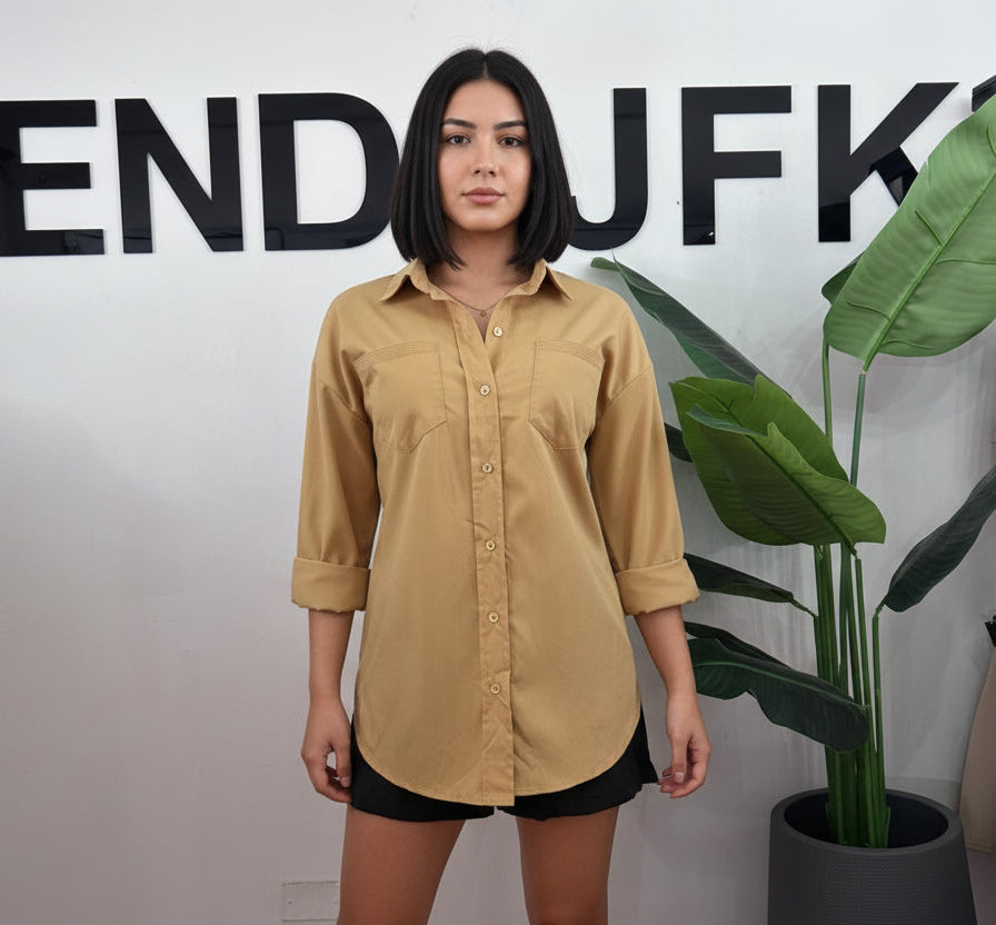 Camisas Largas con Bolsillo