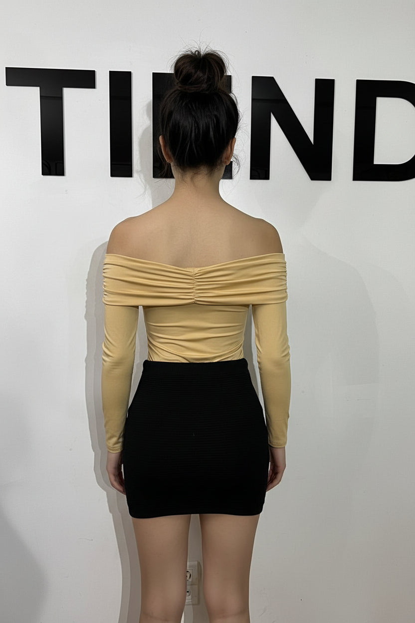 Body cruzado manga laraga