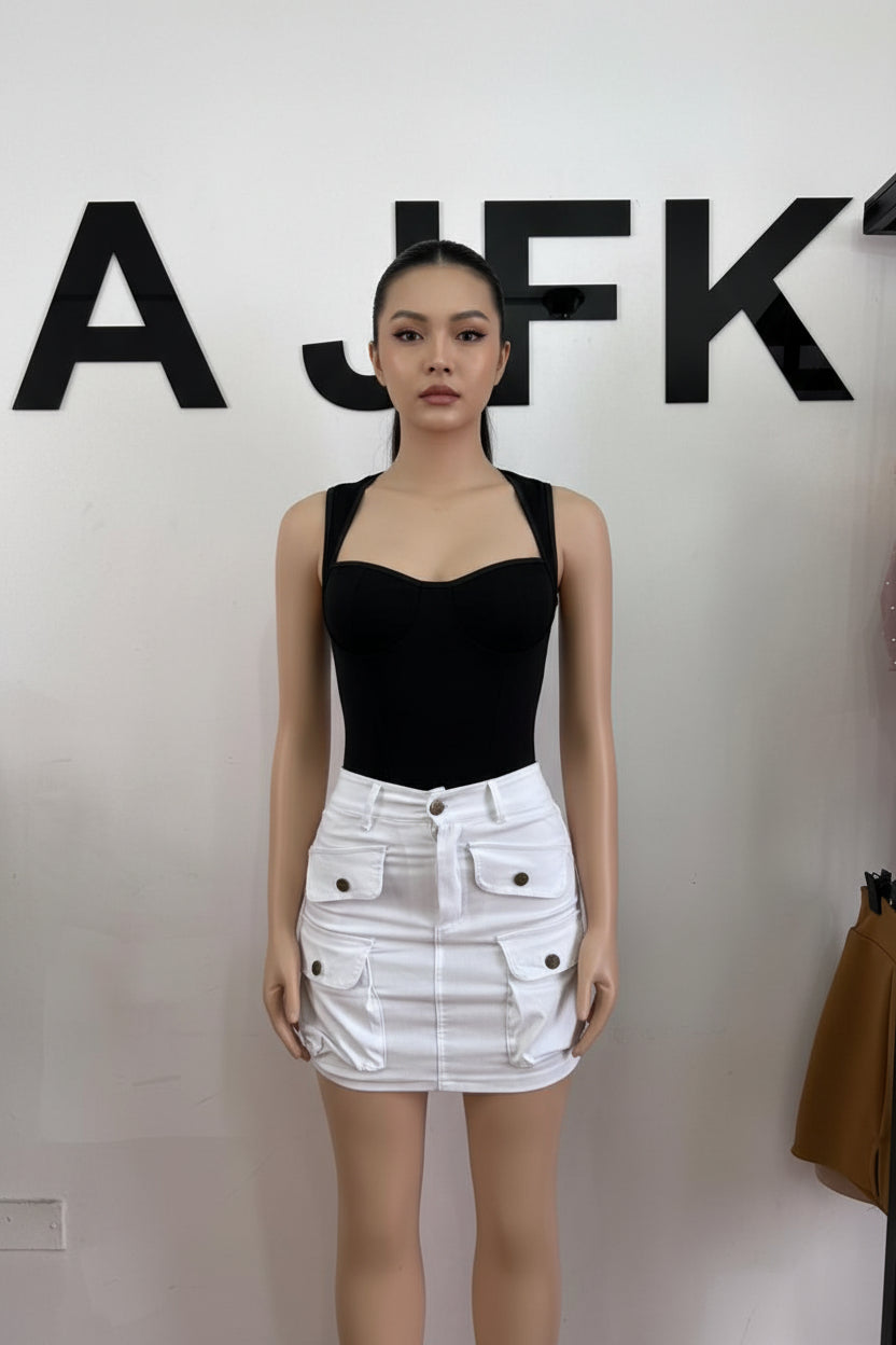 Short Falda Bolsillos