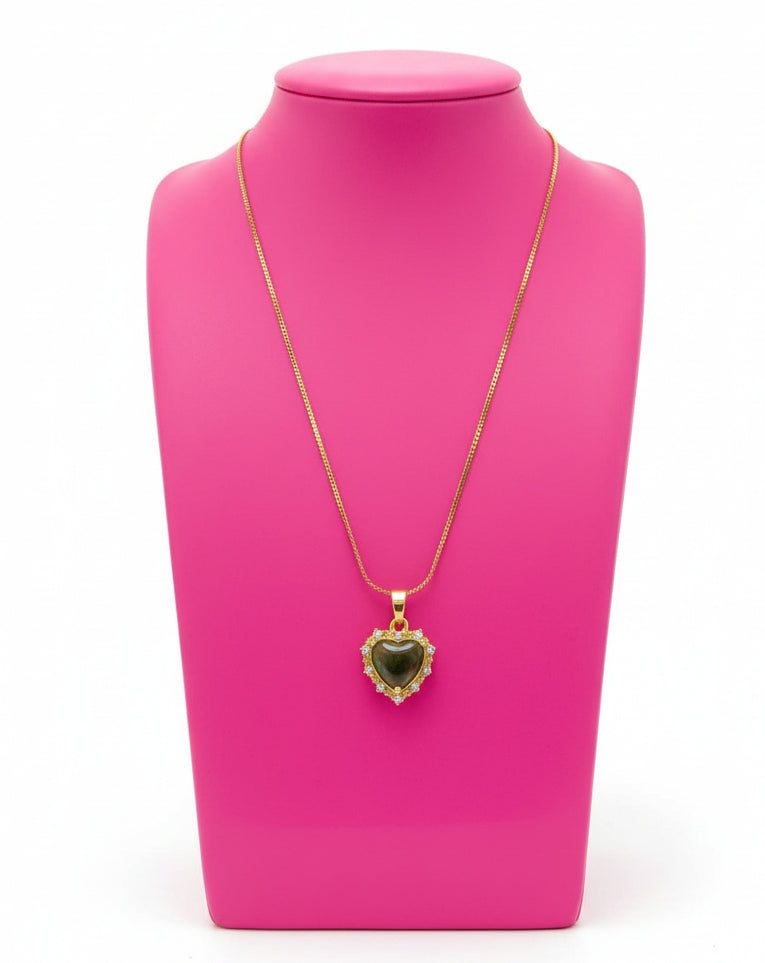 Collar Corazón Jade
