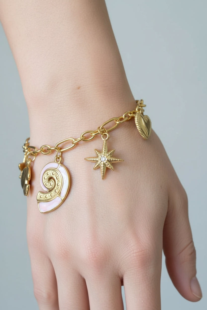 Pulsera Caracol Rosa