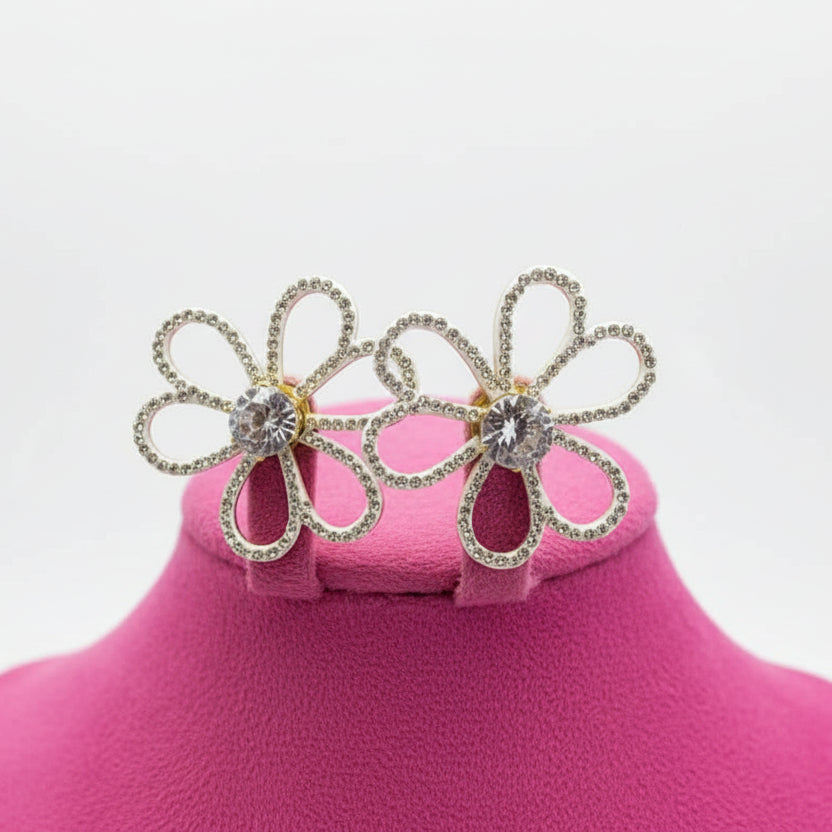 Aros Flor Brillante
