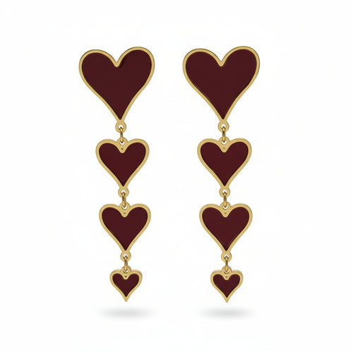 Aros Colgantes Corazones