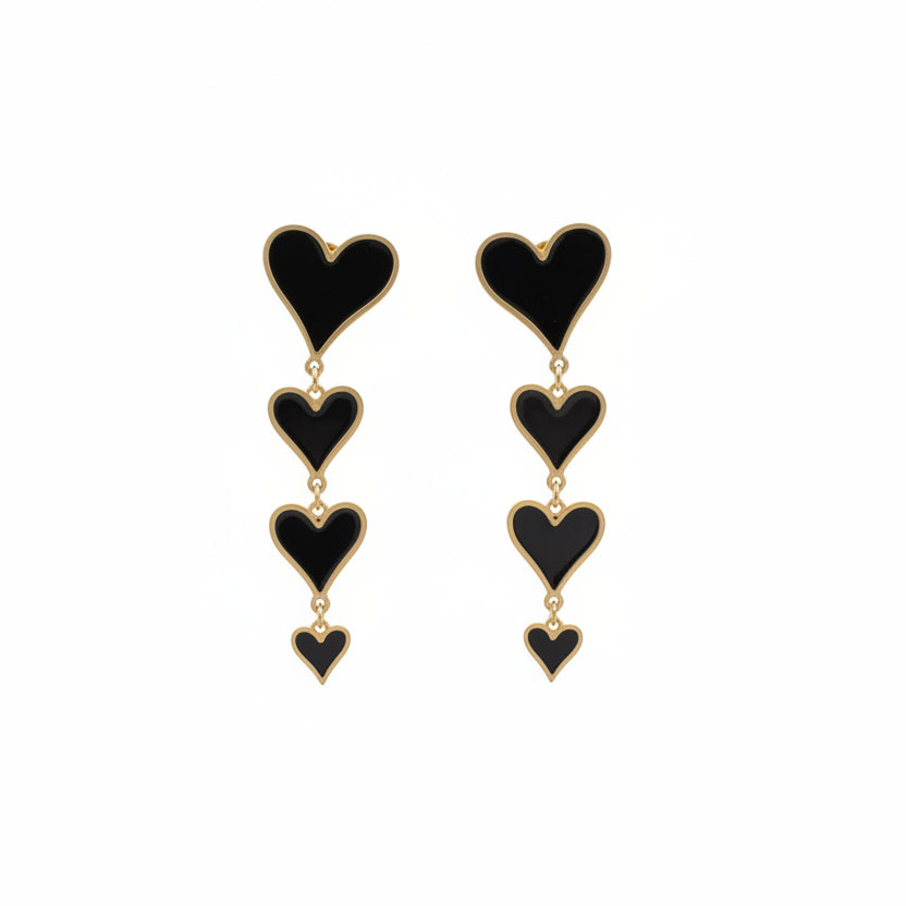 Aros Colgantes Corazones