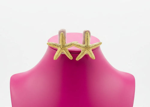 Aros Estrella de Mar Dorados