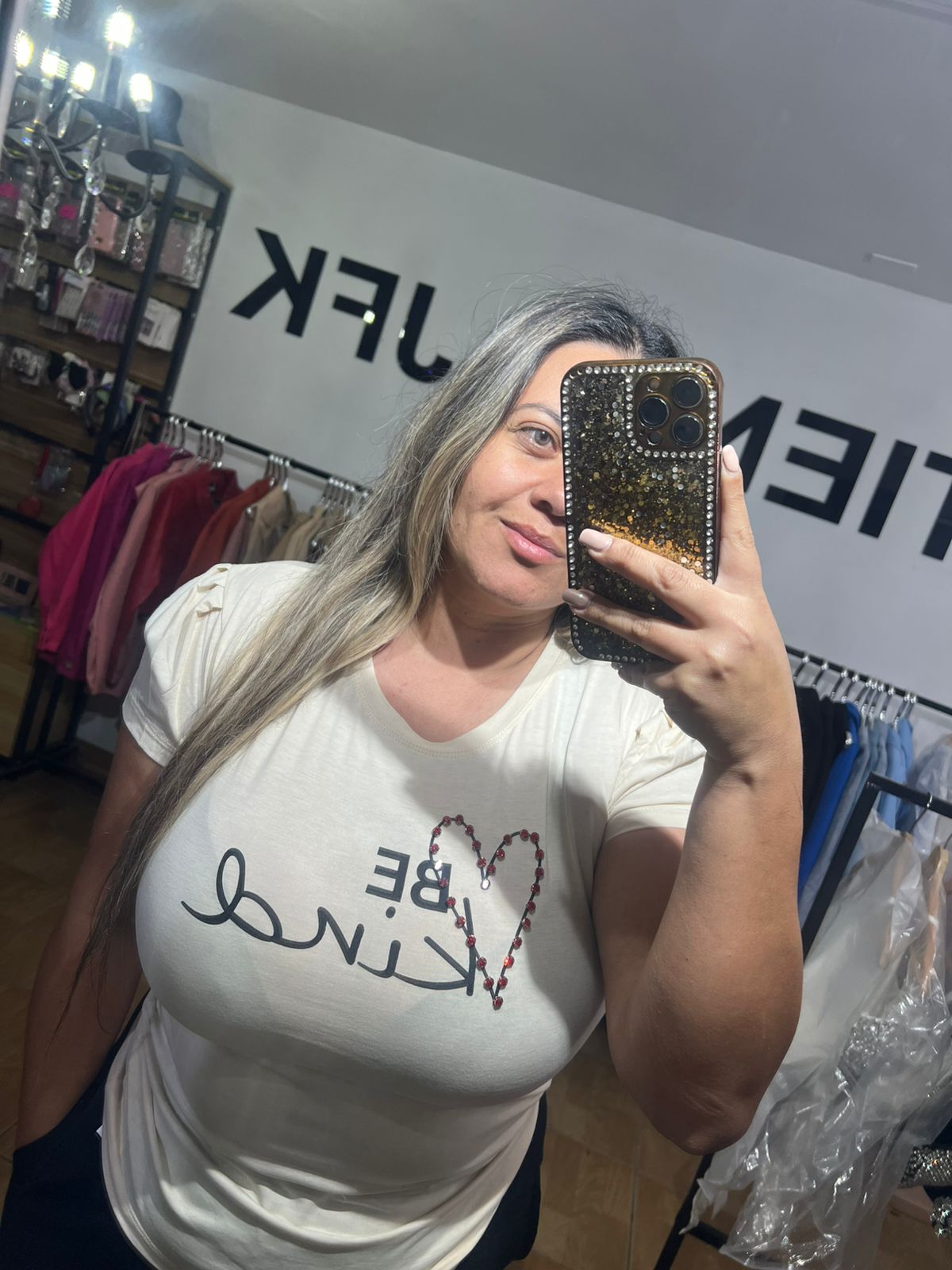 Polera Corazón Brillo