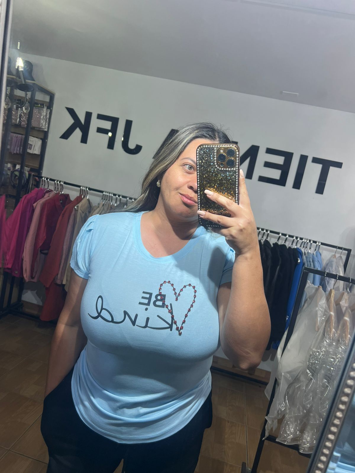 Polera Corazón Brillo