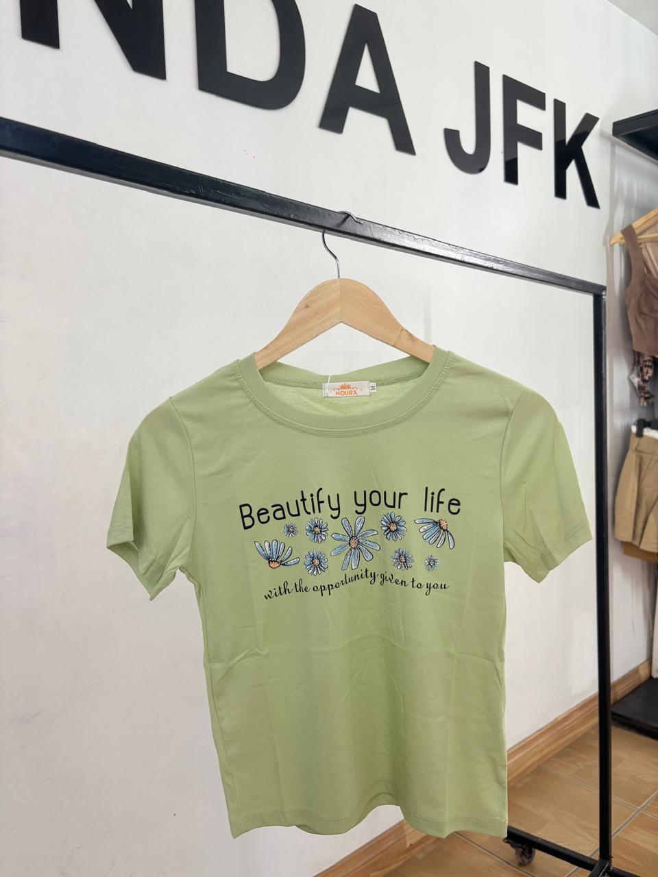 Polera Flor Margarita Brillo