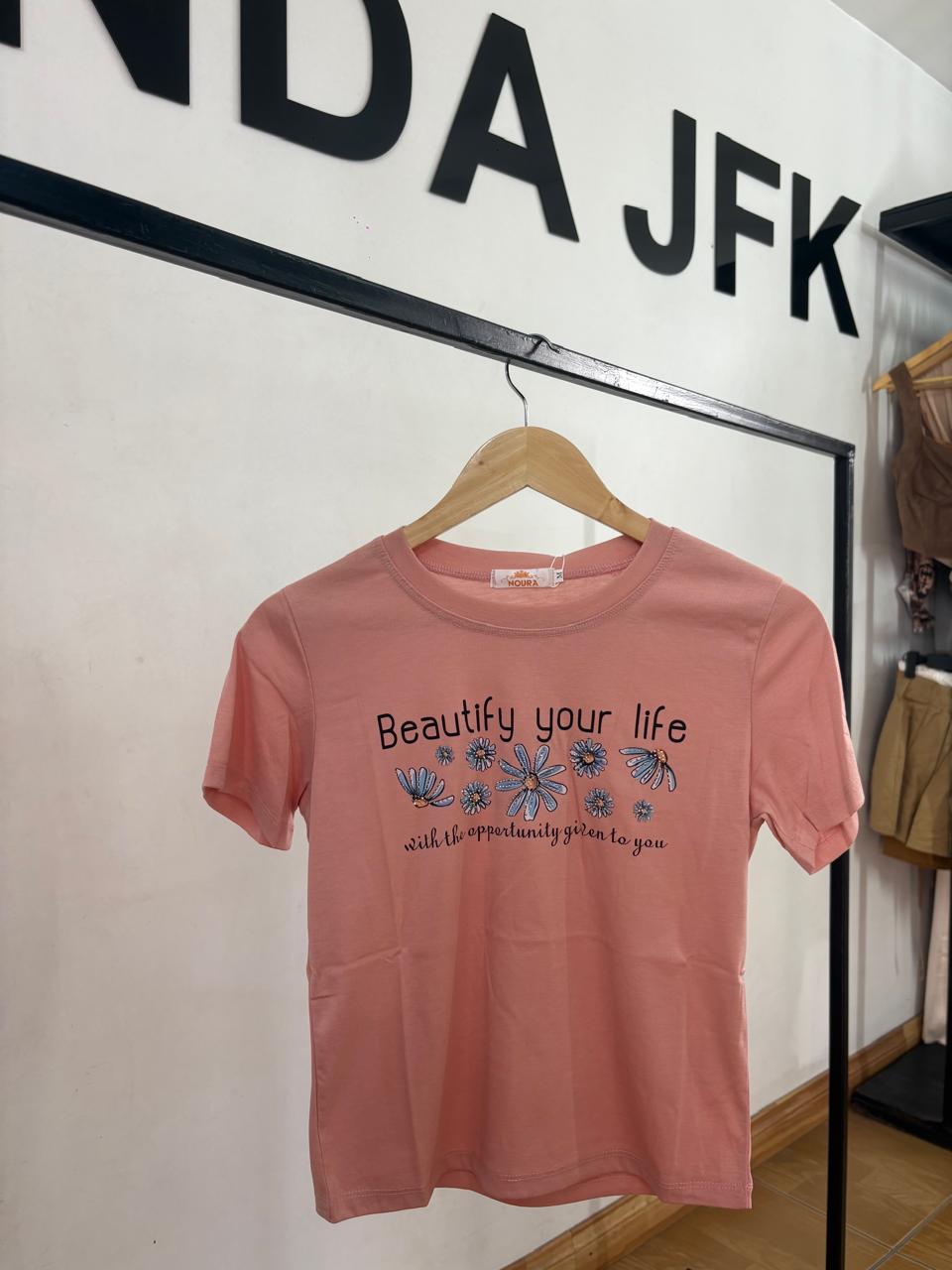 Polera Flor Margarita Brillo