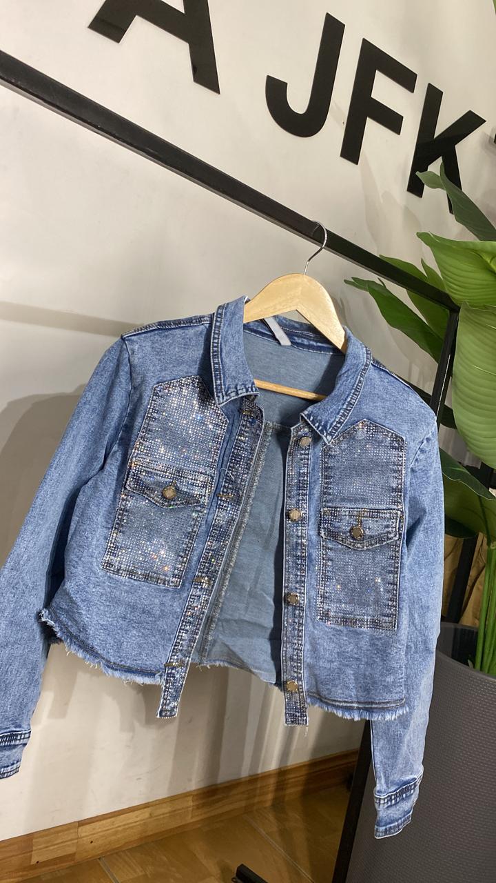 Chaqueta Jeans Brillo