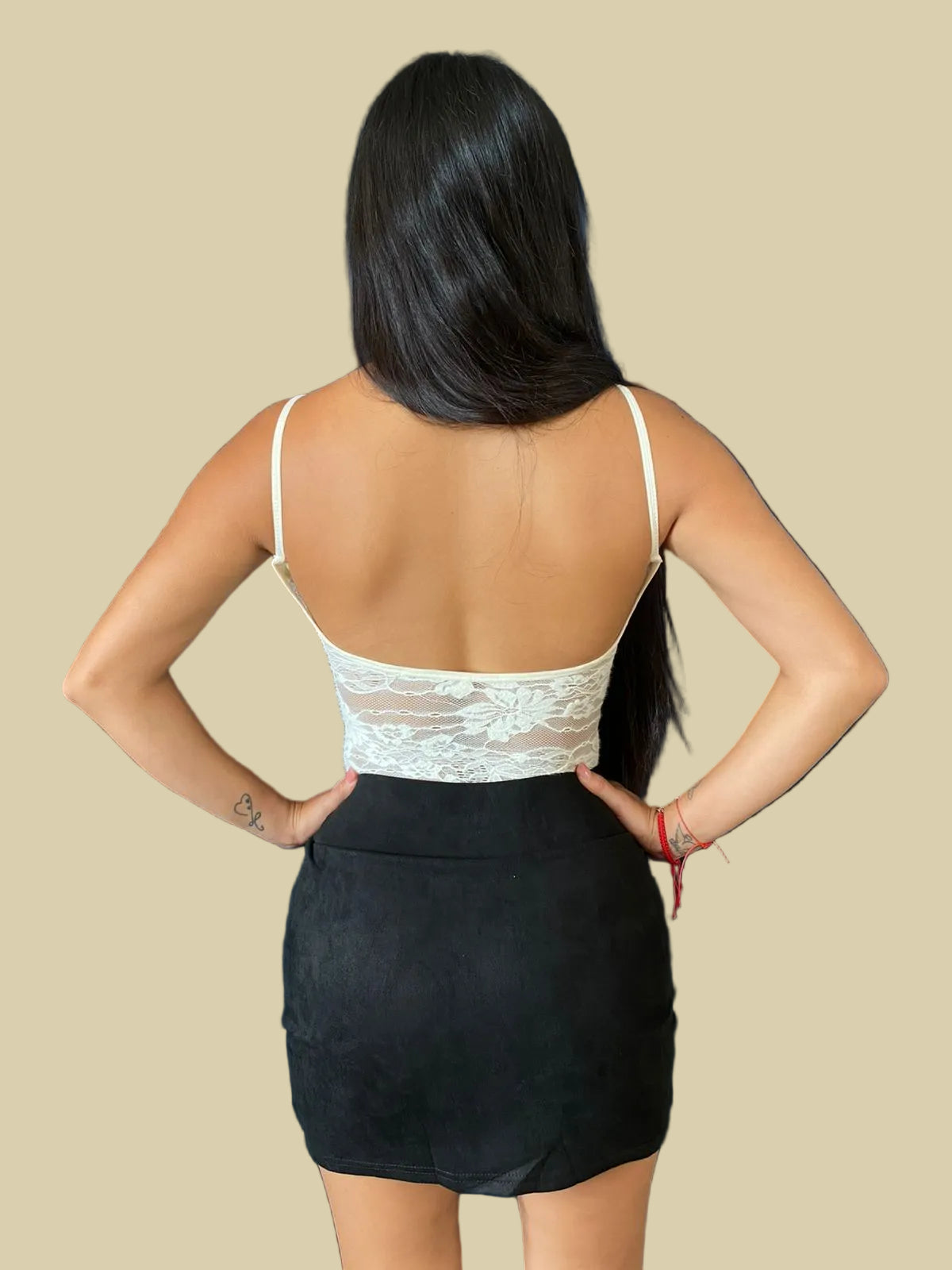 Falda Short Gamuza