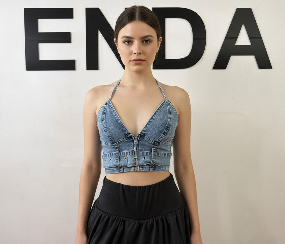 Top Jeans Elasticado