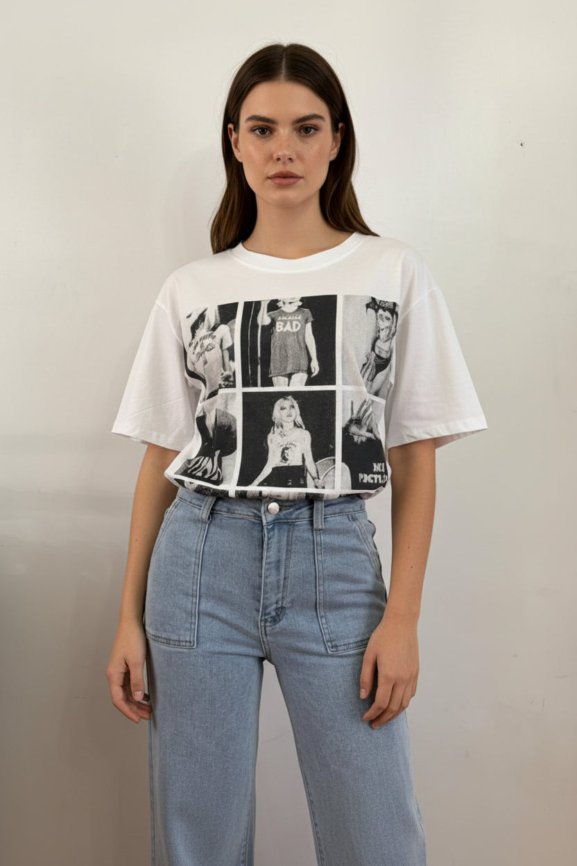 Polera Diseño Cuadros