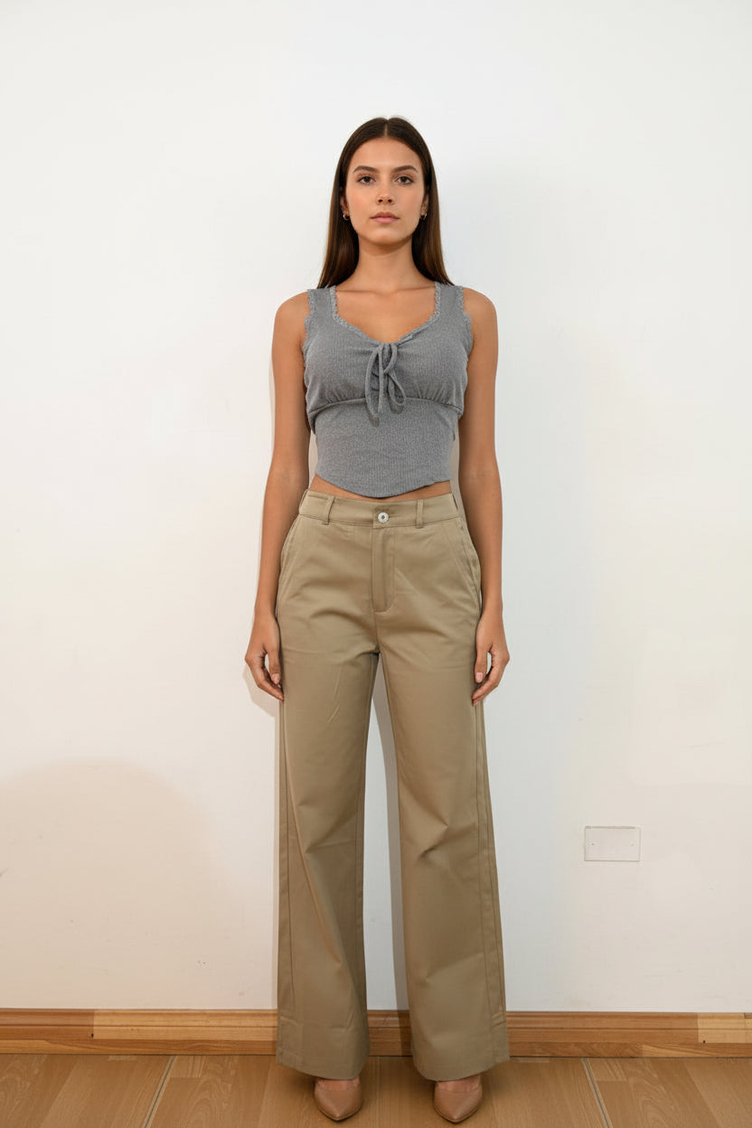Pantalon sastrero Capri Recto