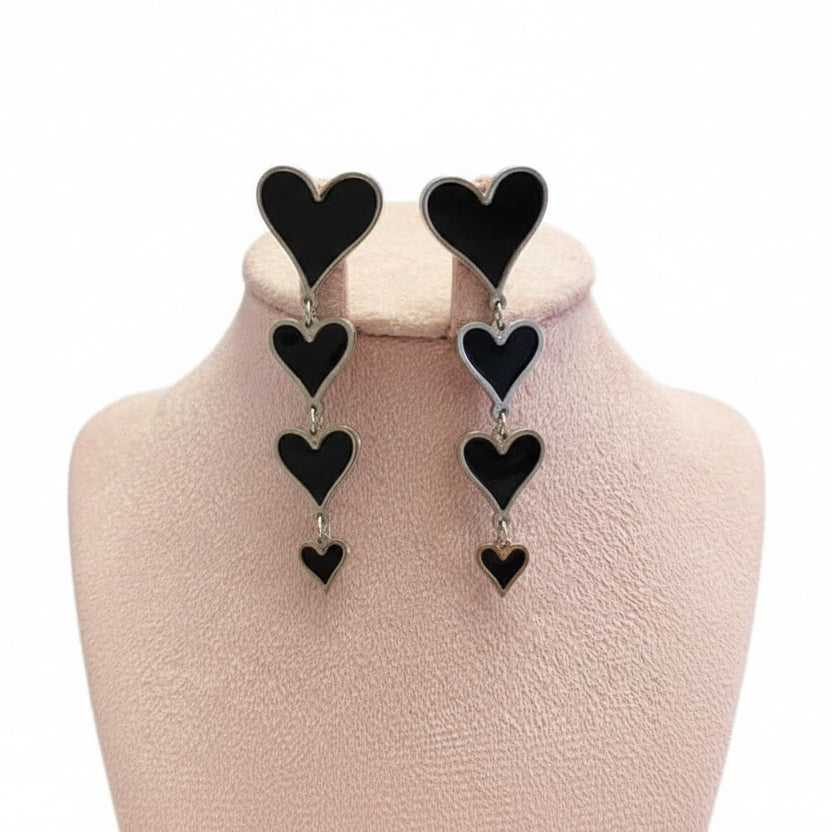 Aros Colgantes Corazones