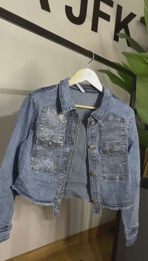 Chaqueta Jeans Brillo